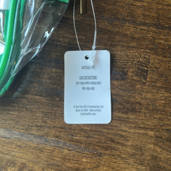 NWT Clear and Green Monogram Bag with Patch - Picture 5 of 5